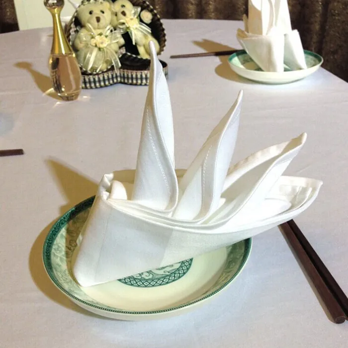 51*51cm 2015 10Pcs/lot Pure Cotton Cloth Napkin Star Hotel mouth Cloth