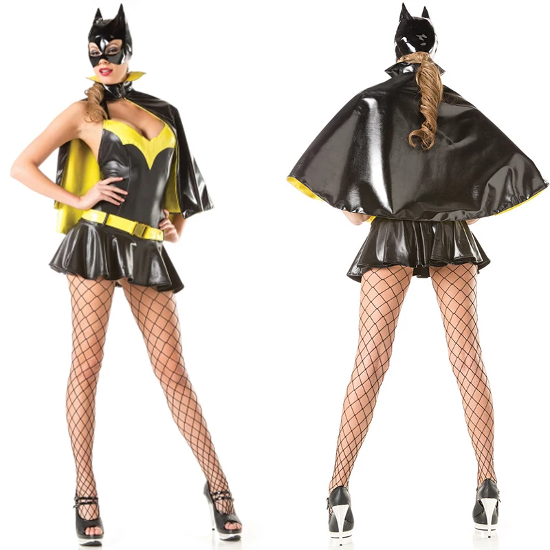 

Fantasia Batman Women Costume Cosplay Adult Ladies Halloween Superhero Party Fancy Dress Up Carnival Super hero Girls Outfit