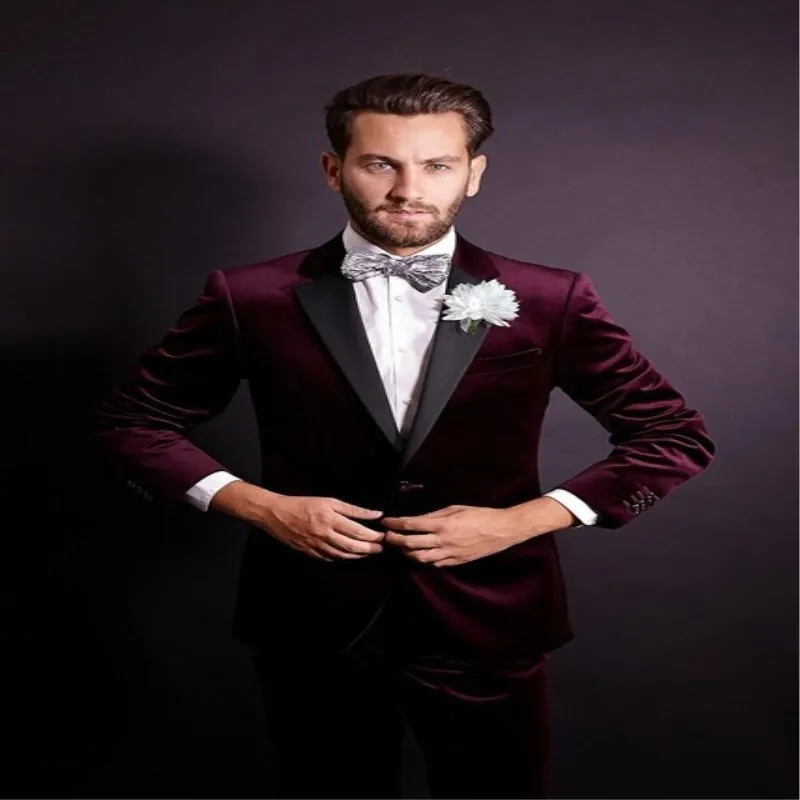 Beau-Un-Bouton-Fonc-Rouge-Velours-Mari-Smokings-Notch-Revers-de-Gar-ons-D-honneur-Meilleur.jpg_640x640_