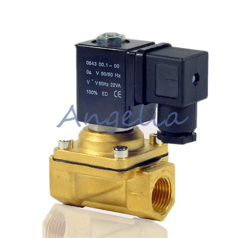 AC 110V G3//8/" Latón Válvula Solenoide Eléctrico Para Agua Impermeable normalmente cerrado