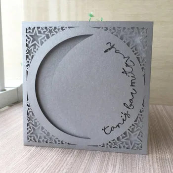 

40Pcs New Eid Ramadan Party Decoration wedding Invitation Card Laser Cut Eid al-Fitr Wedding Birthday Supply Decoration card