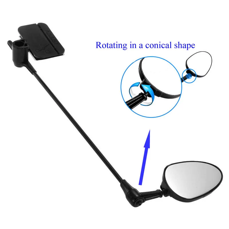 

Bike Mirrors Flat Bicycle Helmet Mirror Helmet Mounted Rear-view Cycling Accessory safety cycling