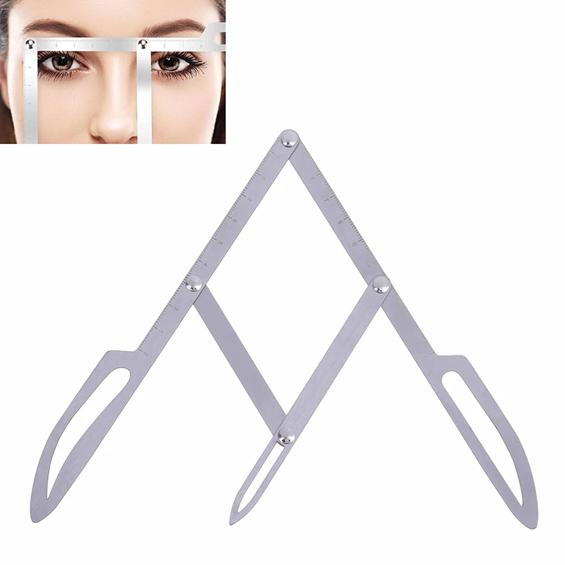 Pro Golden Ratio Measure Microblading Нержавеющая Сталь Линейка для перманентного макияжа бровей