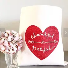 Набор из 6 Пользовательские Блеск Красное сердце невесты свадебные подарки сумки Девичник шампанское партия выступает pouche