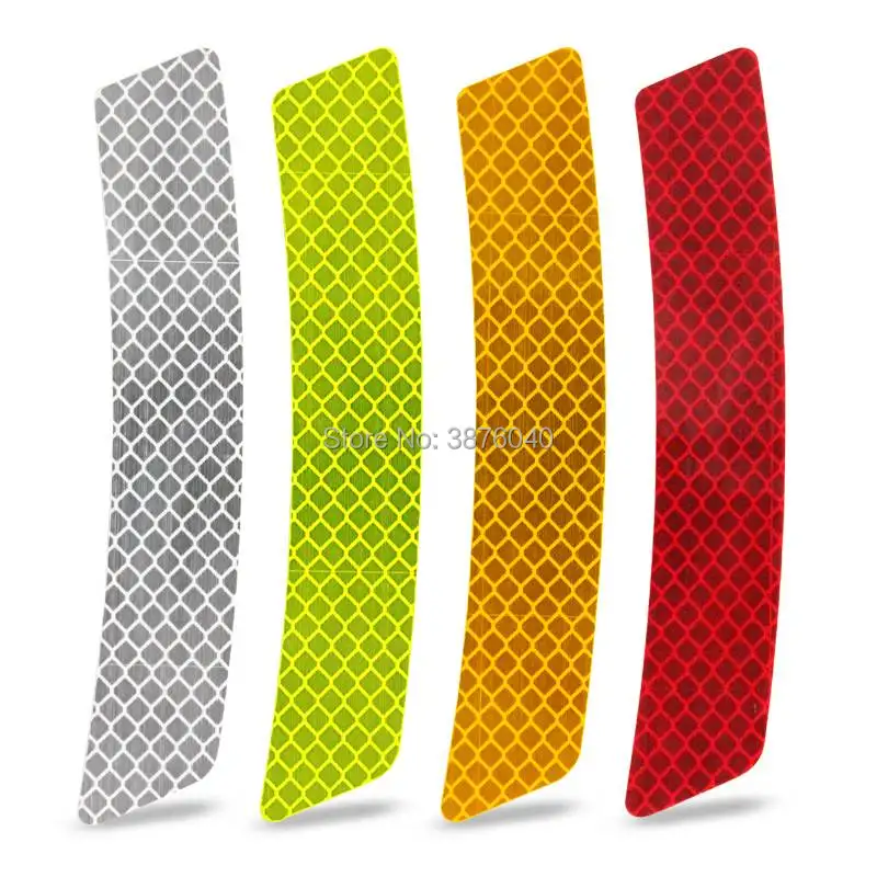 

2Pcs Car Reflective Strip Stickers Warning Light Reflector for vw polo passat b5 b6 b7 golf 4 5 6 7 t5 touran Car sticker