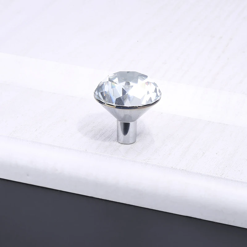 Luxury Diamond Crystal Handles Shoebox Cabinet Handles (4)