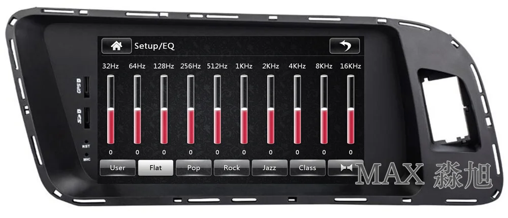 Best MAX Car Radio GPS Navigation System For Audi Q5 Bluetooth Call/Music Free Maps Steering Wheel Control 12