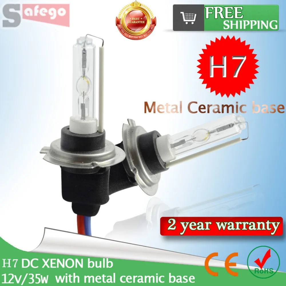 H3 6000K HID Xenon car Bulb car replacement 2 Bulbs 35w Lamps Metal based 