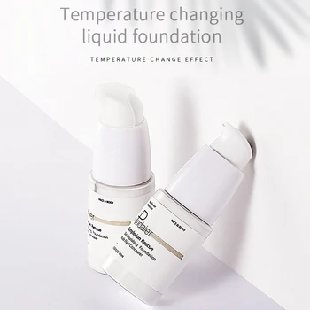 

Temperature Changing Liquid Foundation Moisturizing Cover Blemishes Even Skin Color Concealer Liquid Makeup