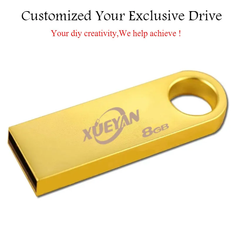 Лучший Kingdisk металла usb флэш накопитель 4 ГБ 8 ГБ 16 ГБ 32 ГБ 64 ГБ флешки USB 2.0 memory Stick U диск логотип и название Индивидуальные