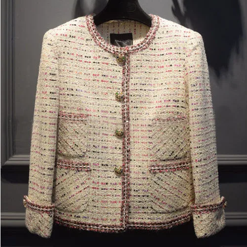 Distinctif Feminino Tweed Laine Manteau Bureau Veste Abrigos Mujer Casaco Mode Élégant 2016 Veste Femmes Incroyable D'hiver Iq1OTwxOY7