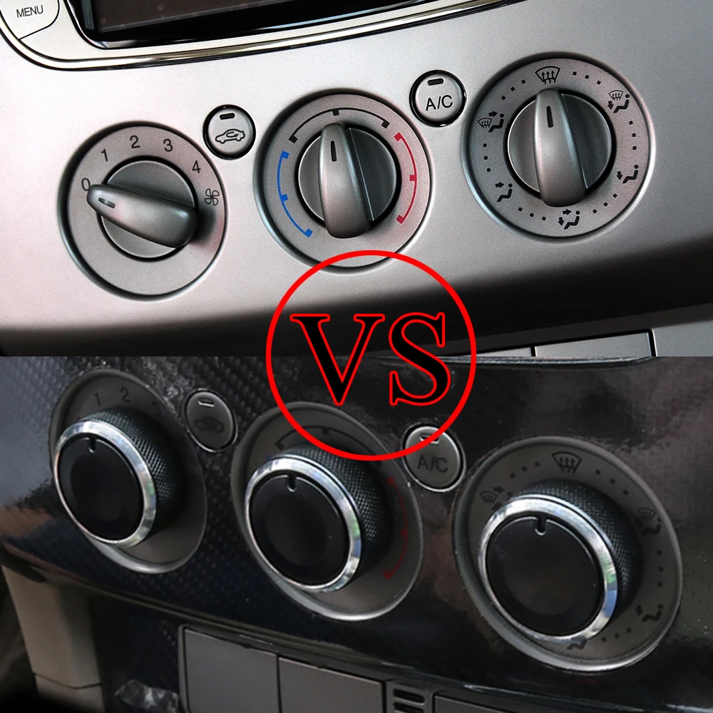 Color Name : Black Annhiyhu 3 Pieces/Set AC Knob For Car Air Conditioner Is Easy To Install Suitable for Ford Focus 2 MK2 Focus 3 MK3 Mondeo Focus Car gadget knob 