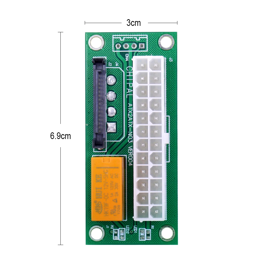 CHIPAL 10 шт. двойной блок питания кабель адаптер ATX 24Pin к 15Pin SATA синхронизации стартер