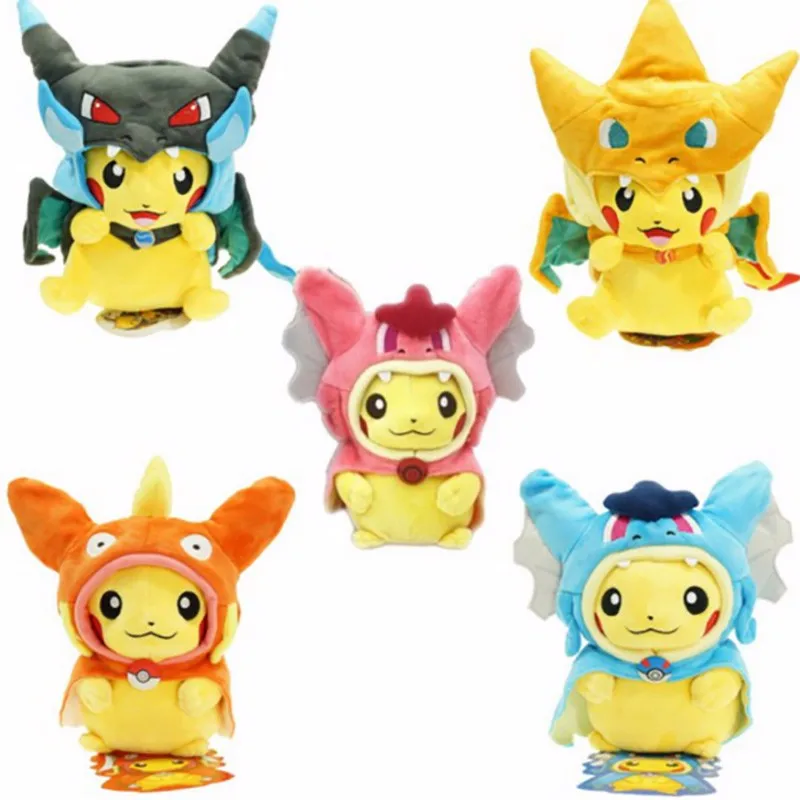 25 см Lucario Magikarp Cos Pikachu Косплей Mega Charizard gyrados чучела животных куклы детские игрушки детские плюшевые куклы