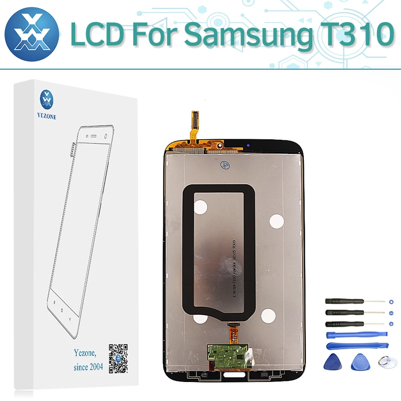 Super Amoled ЖК-дисплей Сенсорный экран для samsung Galaxy Tab 3 T310 T311 T315 Tablet Дисплей Экран s