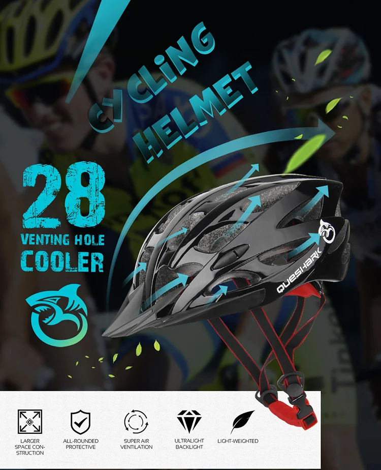 QUESHARK, мужские, женские, ультралегкие велосипедные шлемы, 28 вентиляционных отверстий, отлитые, велосипедные шлемы, защитные, для верховой езды, MTB, шоссейные, велосипедные шлемы