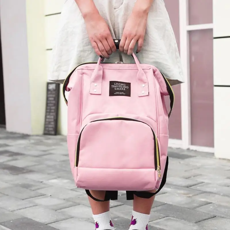 Большой вместительный дорожный рюкзак из ткани Оксфорд для кормления, Сумка с верхней ручкой для детских подгузников, многофункциональная сумка на плечо для мам