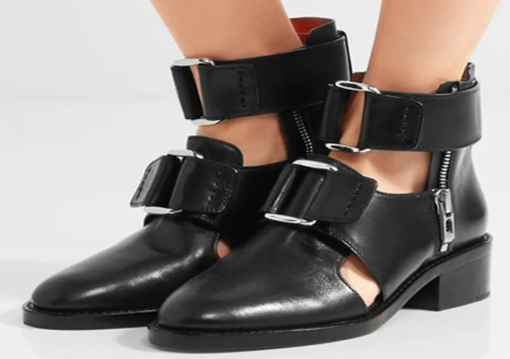 black buckle gladiator sandals