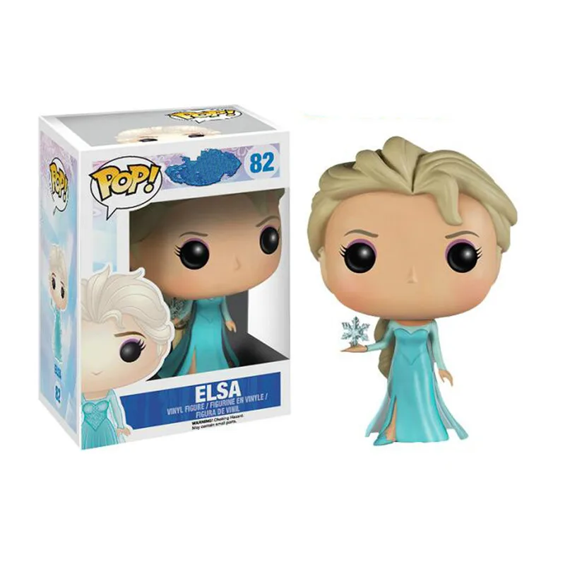 Funko POP Frozen#82 Elsa#81 Анна виниловая Кукла Коллекция каваи#220 Ариэль#52 Жасмин фигурка модель игрушки подарок на день рождения