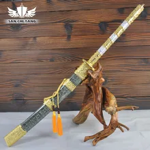 Металлическая ручка Китайский Меч ручной работы функциональные настоящий меч Дамаск сложенном Сталь полный тан лезвие очень Sharp коллекция меч