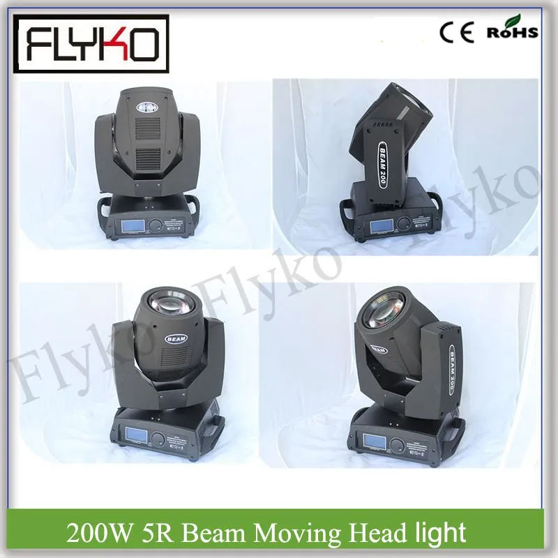 

4pcs stage lighting 200W beam moving head light 5R LCD display