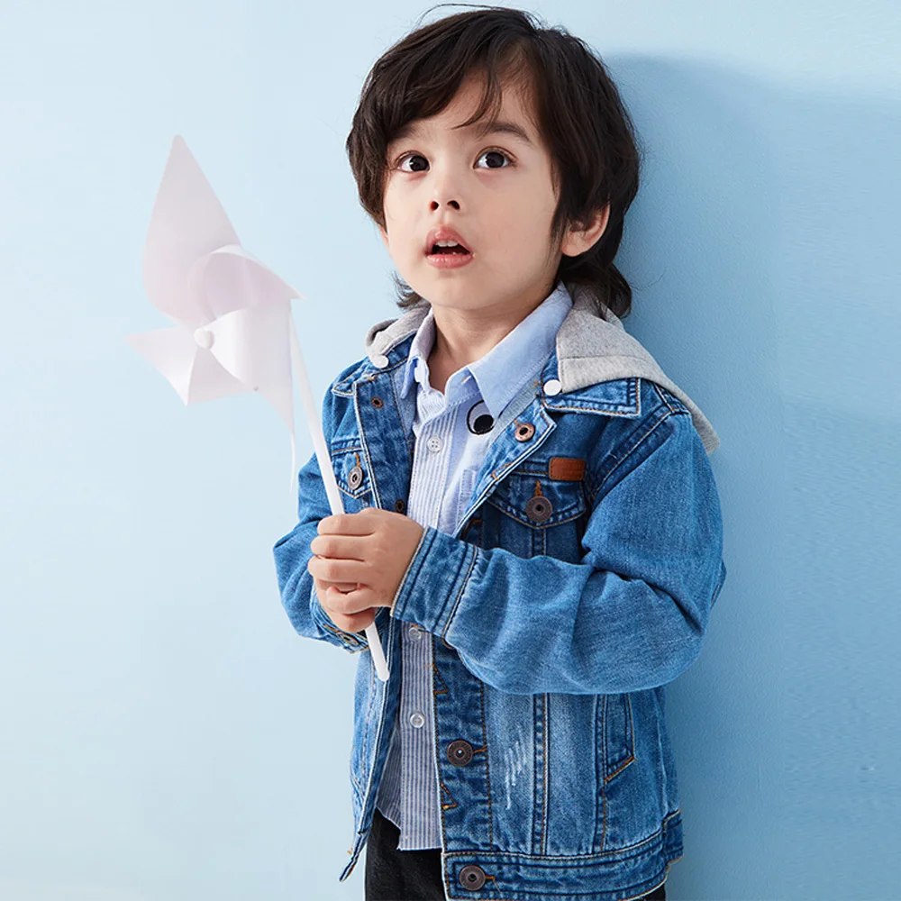 2018 Kids Girls Outerwear Denim Jeans Jackets For Children Removed