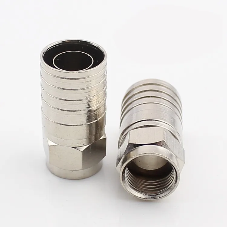 

copper double tube 75-7 F type connector for CATV distributor 10pcs/lot metric system waterproof connector