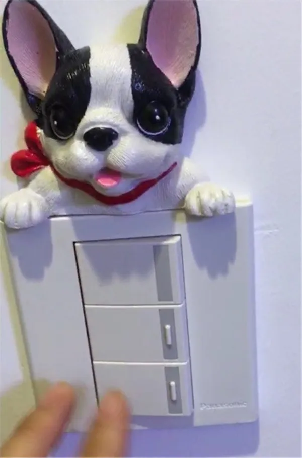 French Bulldog cute puppy dogs resin switch stickers fridge magnets - Buyer's Show 6