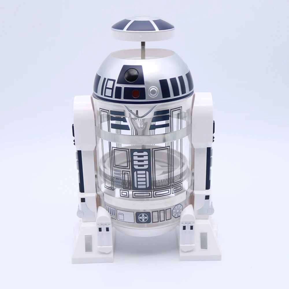 960 мл Домашний Мини Звездные войны R2-D2 ручная Кофеварка французский прессованный кофейник