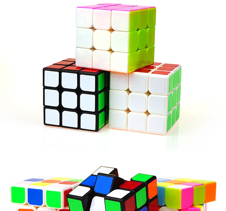Оригинальные головоломки быстрые магические кубики 3x3x3 ПВХ стикер профессиональные neo cube 3*3 Обучающие Развивающие игрушки