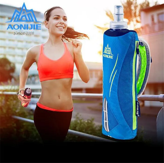 AONIJIE Waterproof Nylon Marathon Kettle Pack Outdoor Sport Bag Hiking Cycling Running Hand Hold Optional Kettle Bag For Men Wom