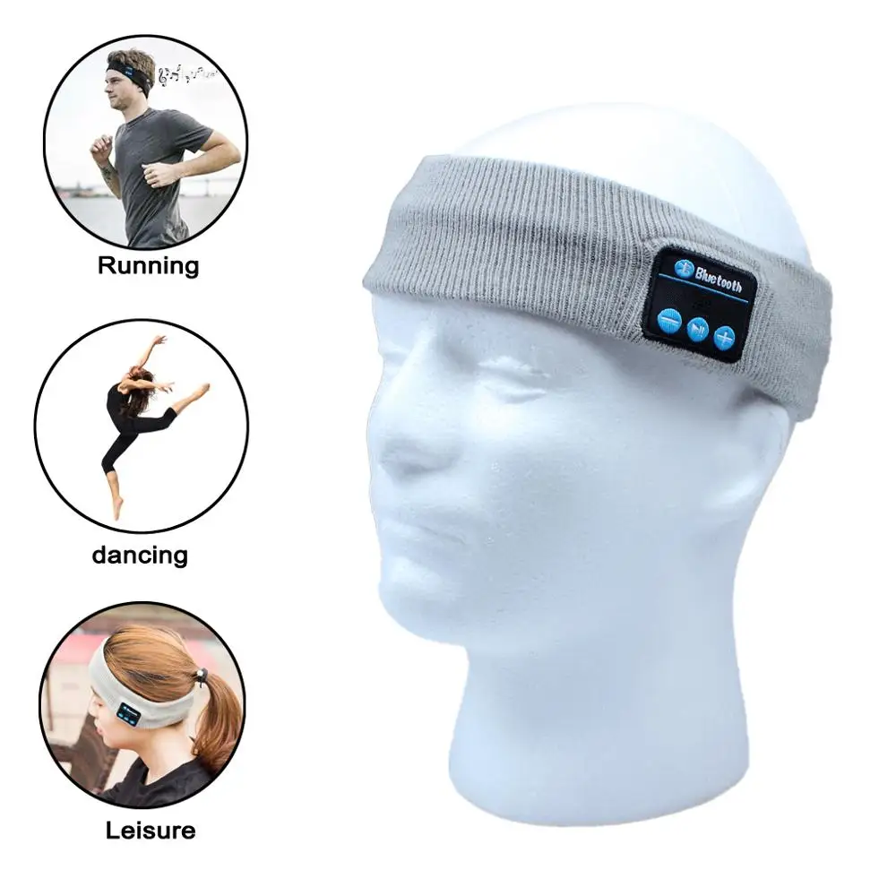 Outdoor Bluetooth Music Headband With Wireless Bluetooth Headphones for Fitness Exercise Running Walking Dancing (4)