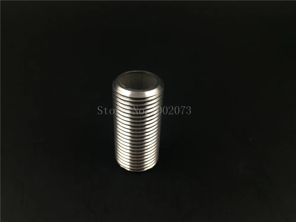 Homebrew Beer Hardware Stainless Steel 304 12NPS Full Thread Nipple 50mm75mm Length Pipe Fitting  (8)
