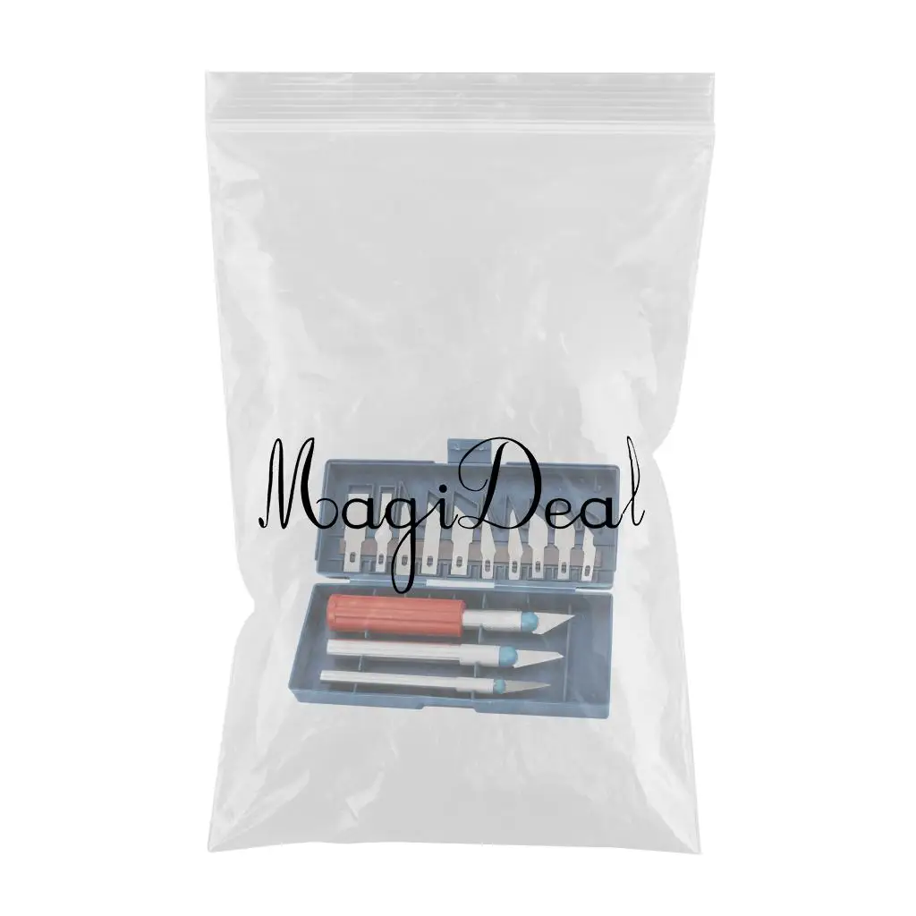 MagiDeal 3D Printer Clean-up Accessories Tool Kit 13 Pieces Blades Knife Set 3D Print Removal Tool Kit