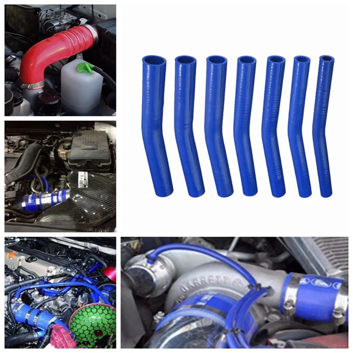 Blue Rubber Elbow Auto Silicone Hoses Rubber Elbow Bend Hose Air Water