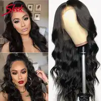 Sleek Brazilian Remy 13x4 Lace Front Human Hair Wigs 8-28 30 Inch Body Wave Human Hair Wigs Pre Plucked Hairline With Baby Hair