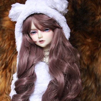 

Allaosify bjd hair 1/3 1/4 1/6 BJD Doll High-Temperature Wig gril long curly Wigs SD BJD Wig
