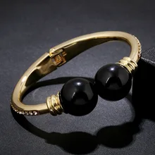 WLP Brand Jewelry New Arrival Fashion PUNK Hollow Metal Cube Hand Cuff Bangles Bracelets For Women alloy gold coated bangles