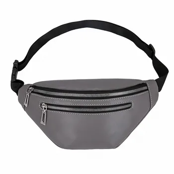 

Casual Waist Bag For Women Leather Fanny Pack Phone Pouch Chest Packs Ladies Wide Strap Belt Bag Female Crossbody Flap J4