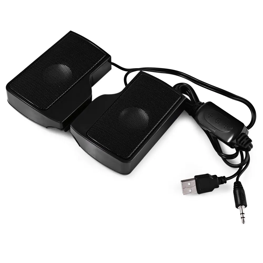 Portable Clip-On Mini USB Speaker Audio Music Player For Notebook laptop PC Mac