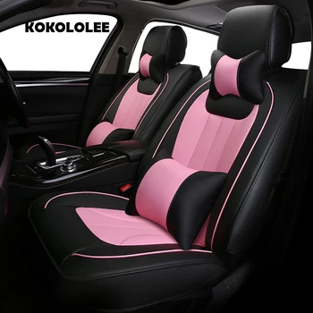 

KOKOLOLEE pu leather car seat cover for Benz Subaru Peugeot LIfan Kia Citroen Brilliance car accessories auto styling Automobile