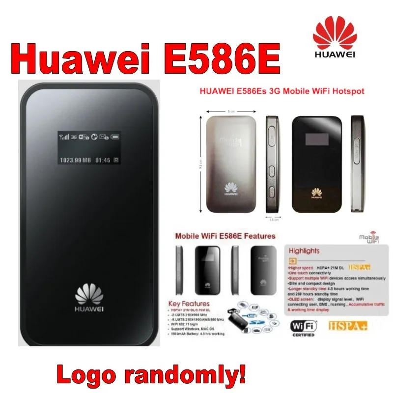 Разблокированный беспроводной маршрутизатор huawei E586E 3g 21,6 Мбит/с HSDPA мобильный wifi PK E586