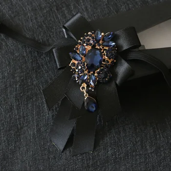 

New Style British Multi-layer Bow Diamond Collar Flower Korean Wedding Groom Groomsmen Wedding Bow Tie Male Korean Version