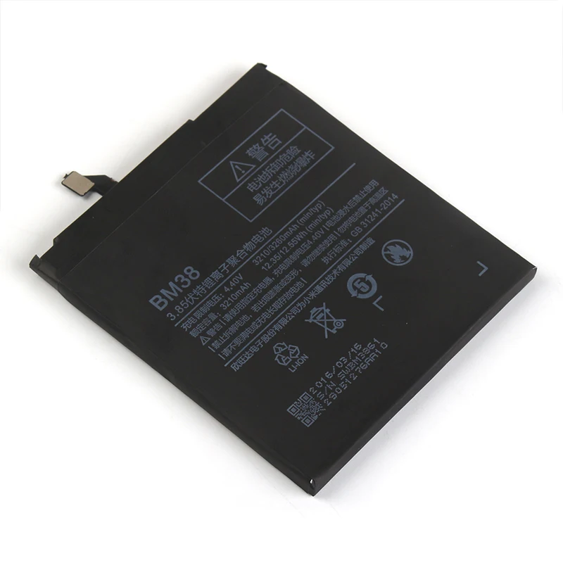 Аккумулятор для Xiaomi Mi 4S BM38 3210 мАч Сменный аккумулятор для Xiaomi Mi 4S Аккумулятор для сотового телефона