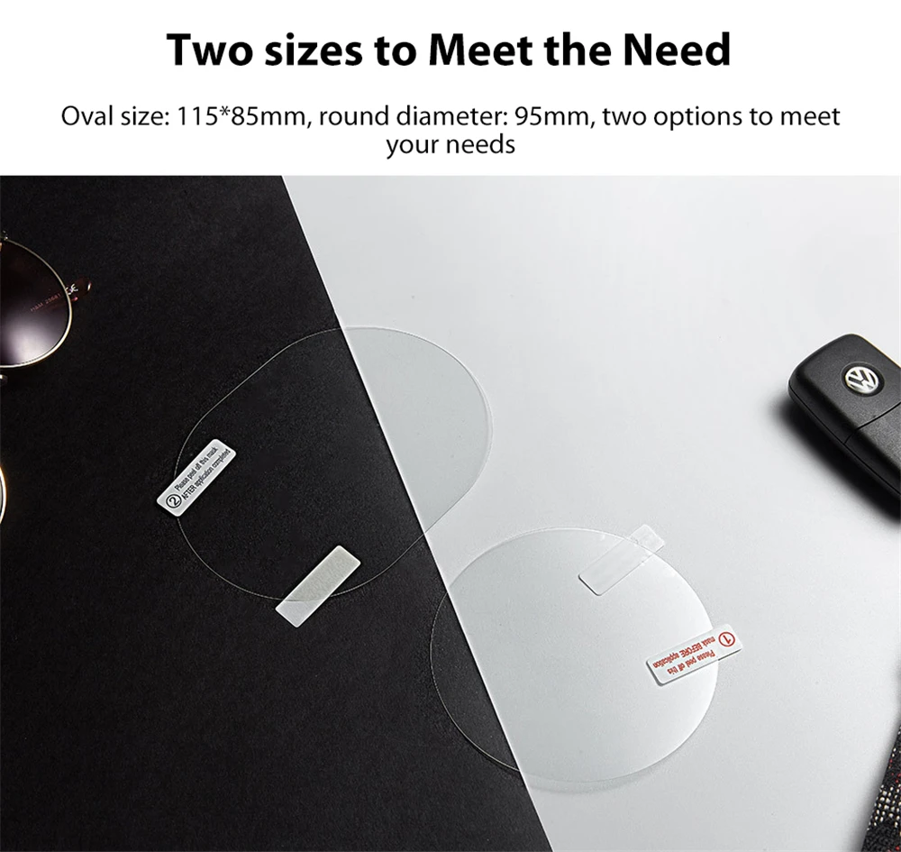Xiaomi Guildford Car Rearview Mirror Protective Film Anti Fog Window Clear Rainproof Rear View Mirror Protective Film Auto Acces (6)