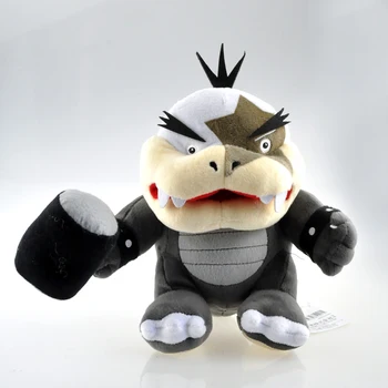 

5pcs/lot 21cm Super Mario Bros Koopa Morton JR With Hammer Plush Toy Doll Soft Stuffed Animals Toys for Children Kids Gifts