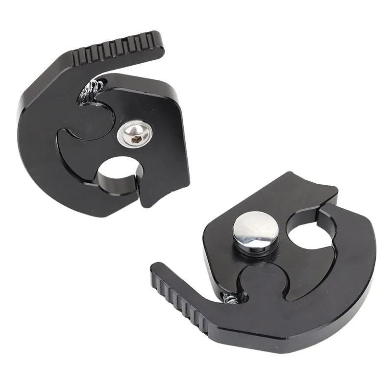 For Harley Touring Detachable Rotary Sissy Bar Luggage Rack Docking Latch Clip For Road King Electra Glide Sportster 833 1200 Softail Fat Boy (13)