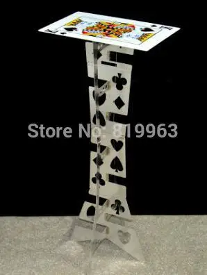 Aluminum folding table (Silver,Poker Pattern) - Magic Tricks,Magic Accessories,Close Up,mentalism Magic Props,Stage Aluminum folding table (Silver,Poker Pattern) - Magic Tricks,Magic Accessories,Close Up,mentalism Magic Props,Stage