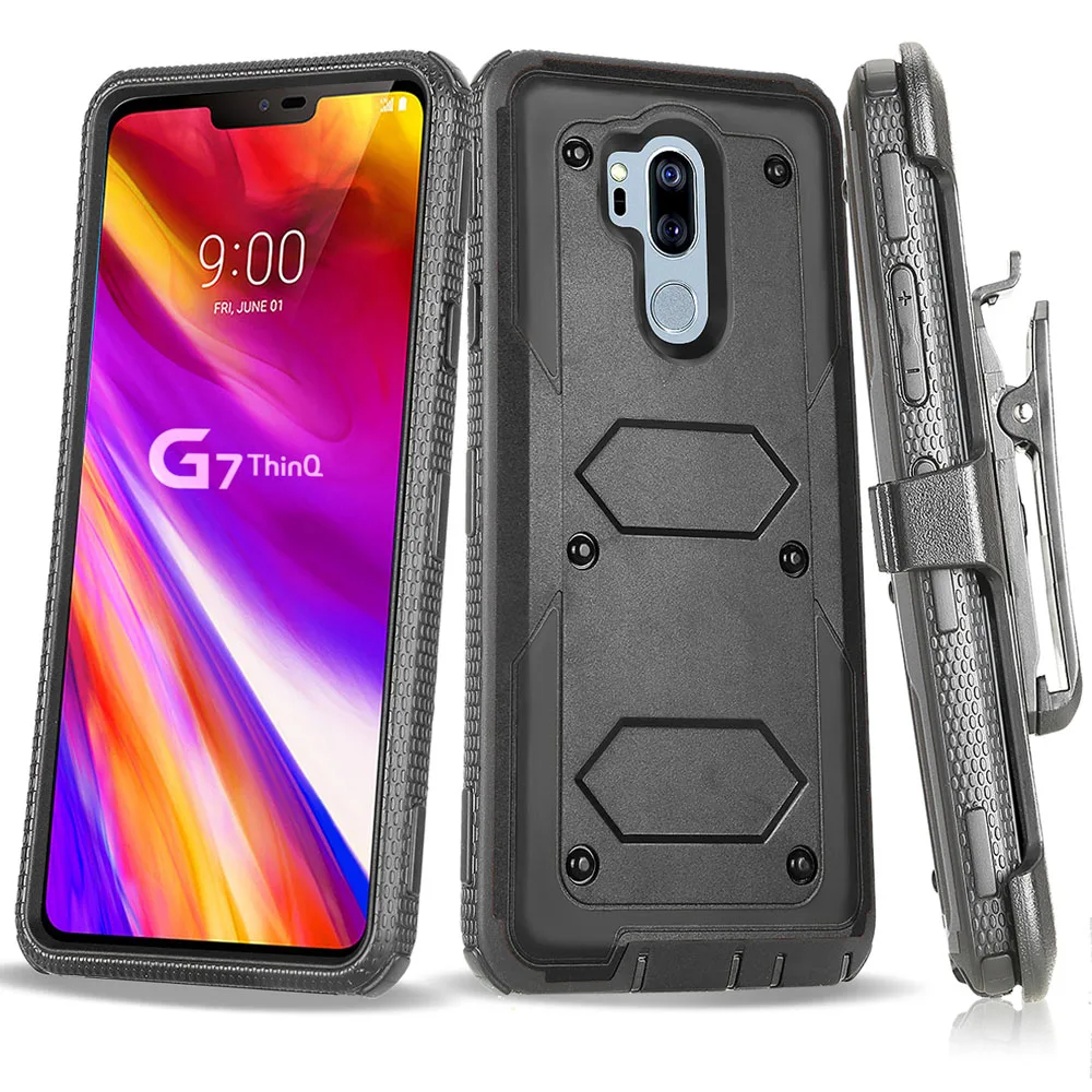 Сверхмощный Гибридный Прочный чехол для LG G7 ThinQ/LG G8 ThinQ противоударный жесткий с