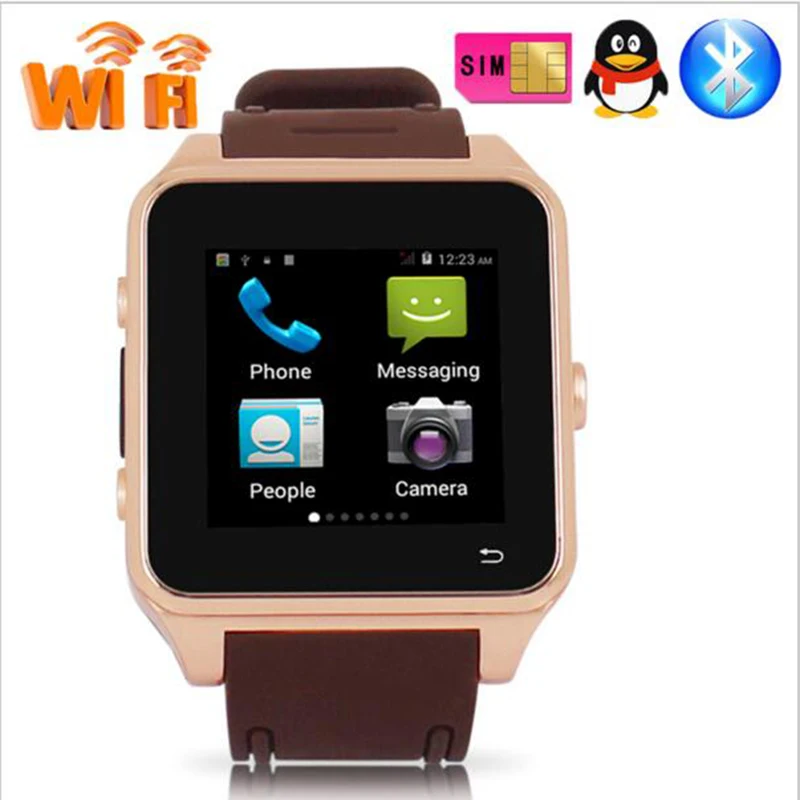 Newest 3G Smartwatch Phone Android 4.4 MTK6572 Quad Core 1.2GHz 512MB RAM 4GB ROM 1.54 inch WiFi Bluetooth GPS smart watch S82 |